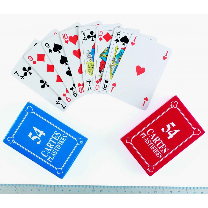 Kim Play - Jeu de 54 cartes plastifiées