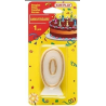 Kim Play - Bougie d'anniversaire - Chiffre 0