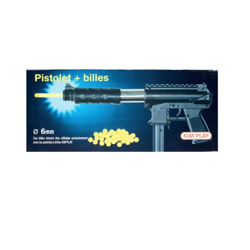 Kim Play - Coffret avec mitraillette à billes et billes