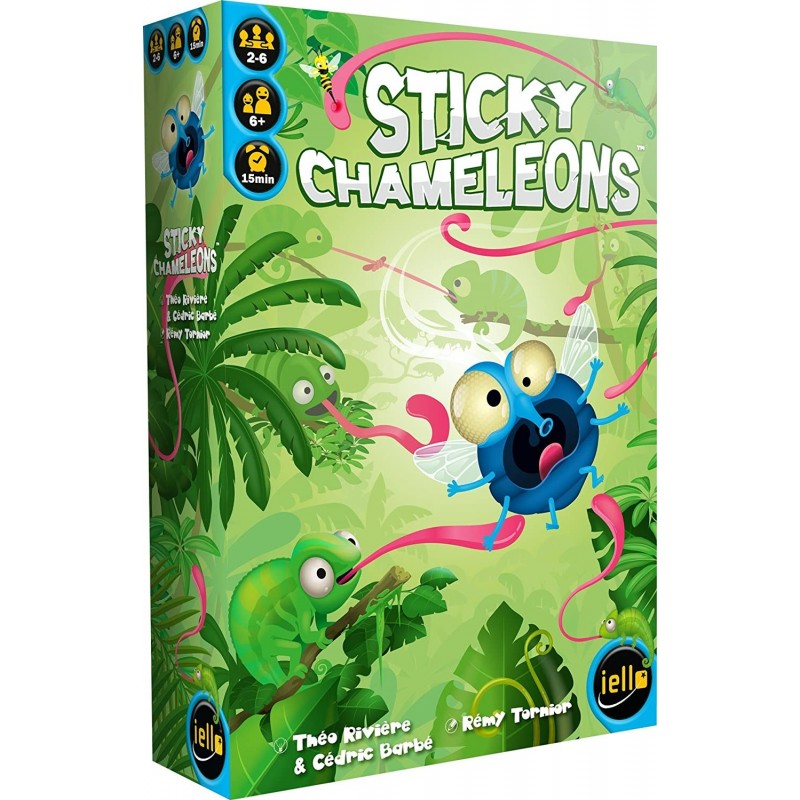 Iello - Jeu de société - Sticky Chaméléons