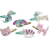 Janod - Loisirs créatifs - Coffret de 6 barrettes pailletées à créer - Little pets