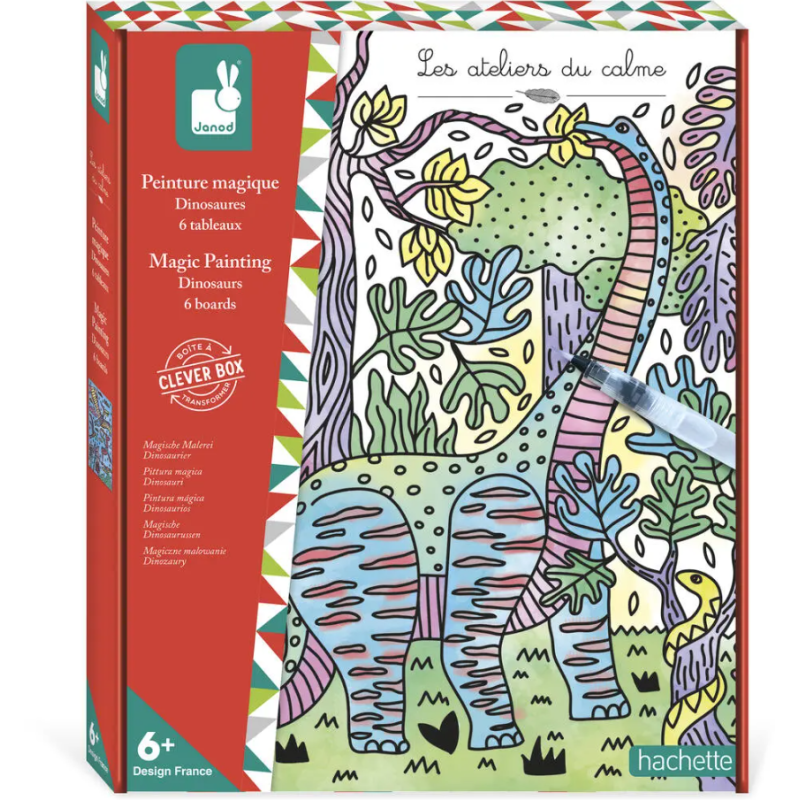 Janod - Loisirs créatifs - Peinture magique dinosaures