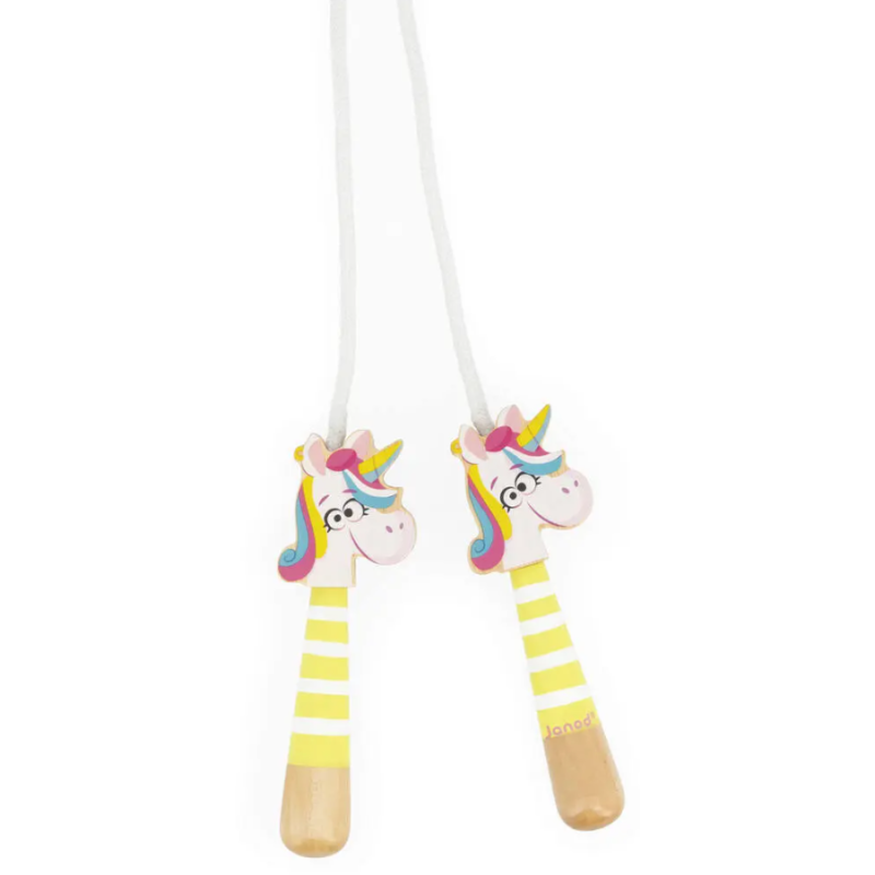 Janod ? Jouet de plein air enfant ? Corde à sauter Licorne Applepop