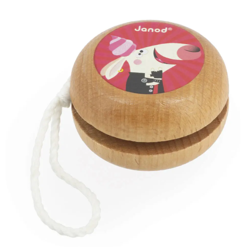 Janod - Jouet en bois enfant - Yo-yo Applepop animaux