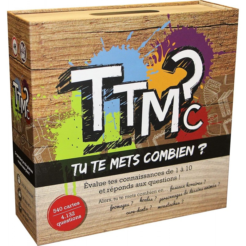 Jeu de société - Culture générale - TTMC - Tu te mets combien ?