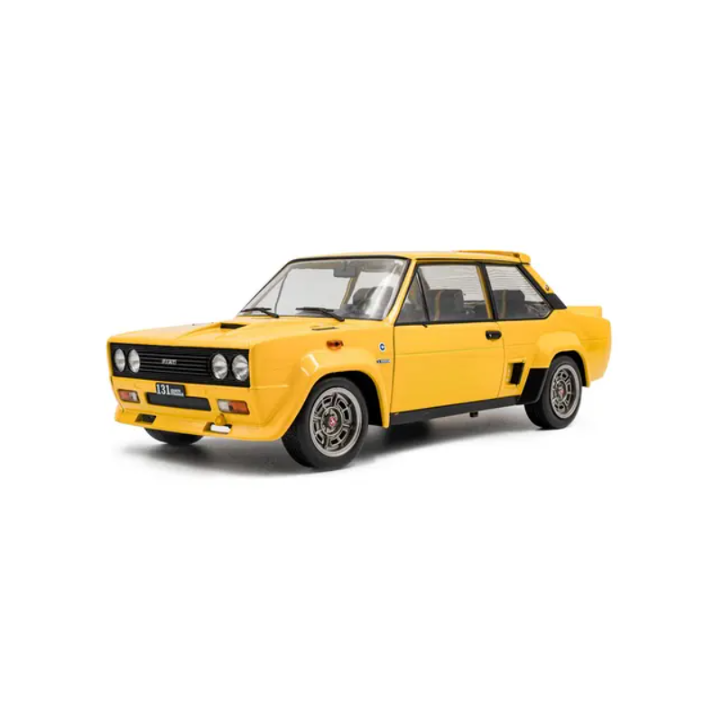 Solido - Miniature - Fiat 131 Abarth 1980 jaune - 1:18