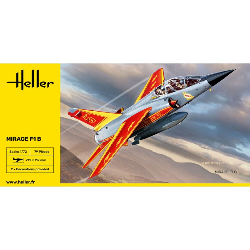 Heller - Maquette d'avion - Mirage F1 B - 1:72