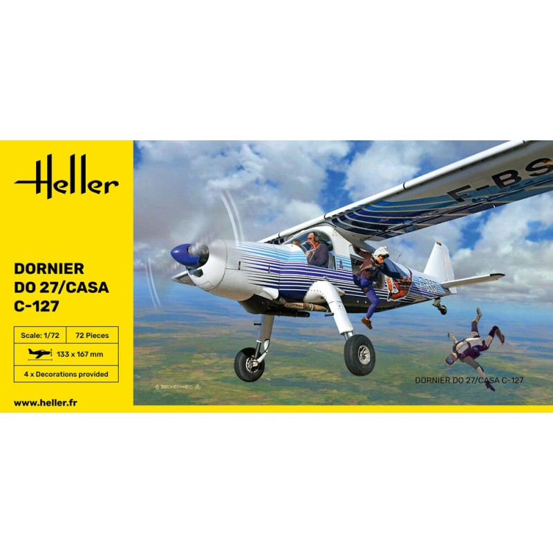 Heller - Maquette d'avion - Dornier DO 27/CASA C-127 - 1:72