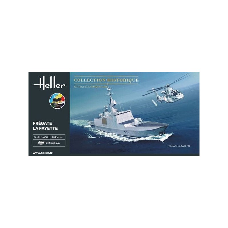 Heller - Maquette de bateau - Frégate La Fayette - 1:400