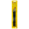 Heller - Blister de 4 pinceaux - Numéros 3/0, 3, 6, et 10