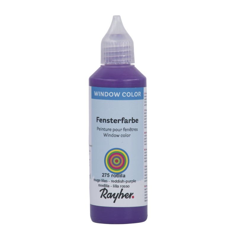 Rayher - Tube de peinture pour fenêtre - Lilas - 80 ml
