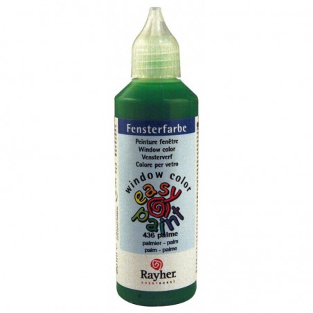 Rayher - Tube de peinture pour fenêtre - Vert palmier - 80 ml