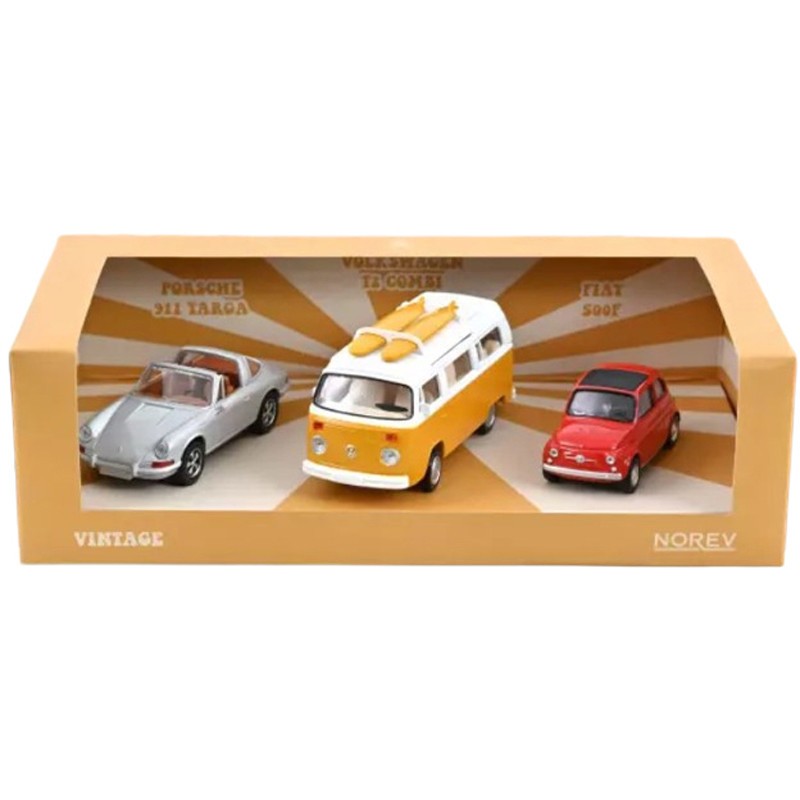 Norev - Véhicule miniature - Set de 3 véhicules vintage - 1:43