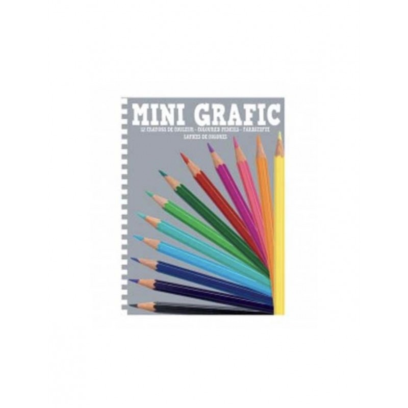 Djeco - DJ05395 - Mini graphic - Boîte de crayons de couleur