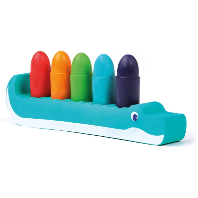 Ludimousse - Le crocodile des crayons de bain