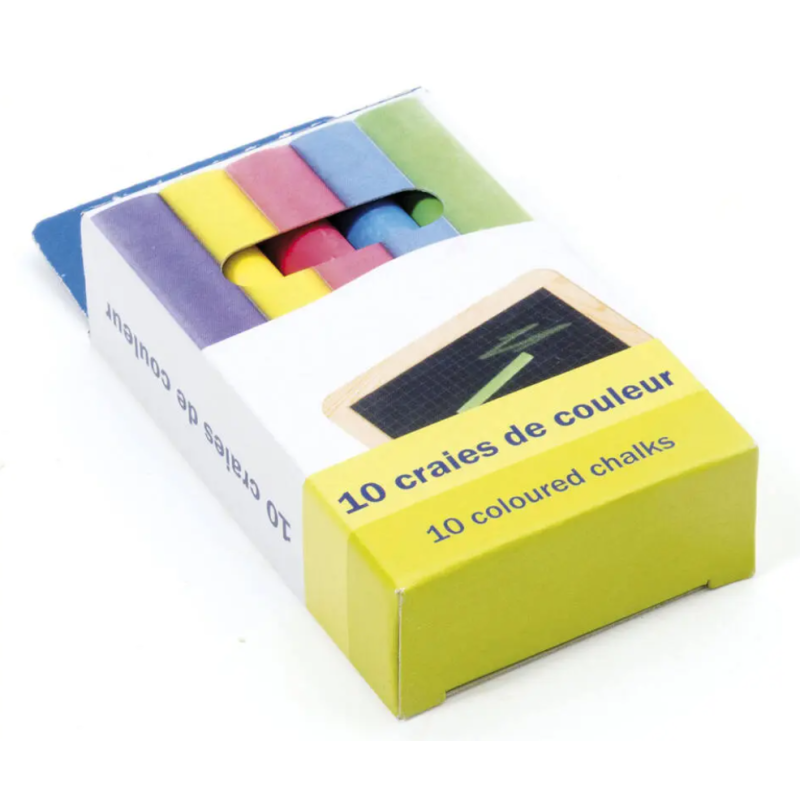 Jeujura - Boite de 10 craies de couleur