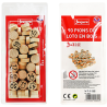 Jeujura - Sachet de 90 pions de loto en bois