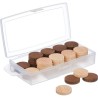 JeuJura Boîte 40 Pions de Dames Bois de Hêtre diamètre  2,3 cm ? Fabriqué en France