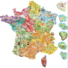 JeuJura - Puzzle carte de France magnétique