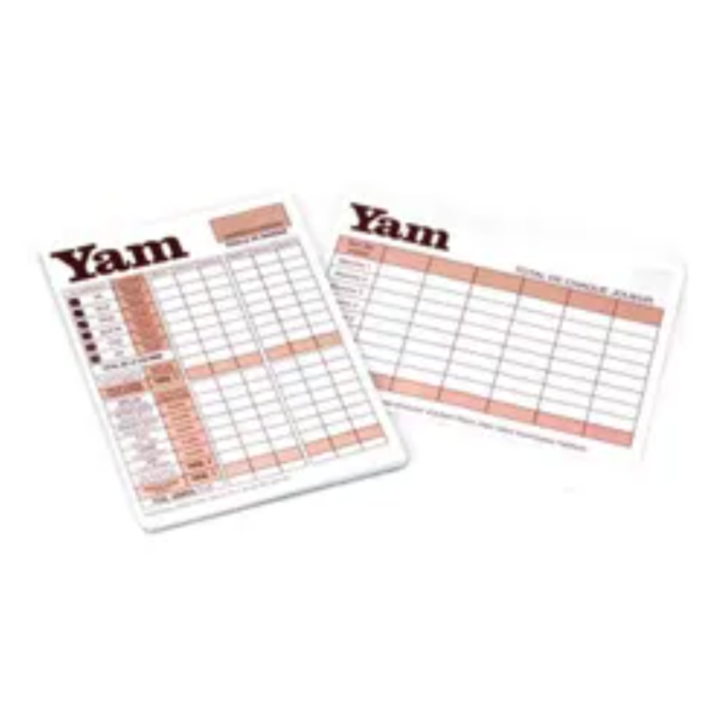 Jeujura Bloc de Score Yam ? 30 feuilles détachables 10,5 × 14,5 cm