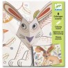 Djeco - DJ09639 - Coloriages surprises - Lapin et Up