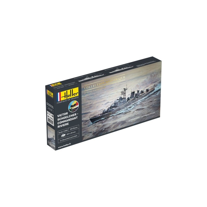 Heller - Maquette de bateau - Victor Schoelcher - Commandant Rivière