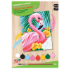 OZ - Loisirs créatifs - Peinture par numéro - Débutants - Flamant rose