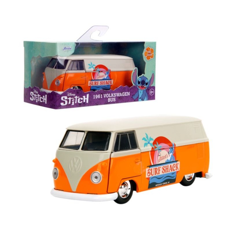 Jada - Véhicule miniature - Volkswagen T1 Disney Stitch - 1:32