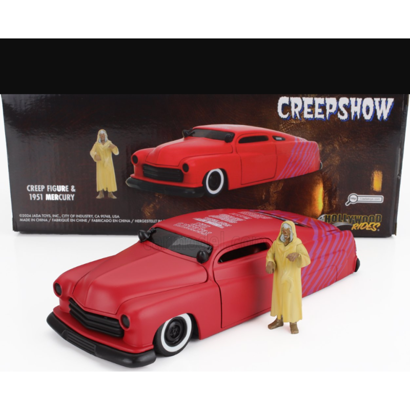 Jada - Véhicule miniature - Mercury 1951 rouge avec figurine Creep - 1:24