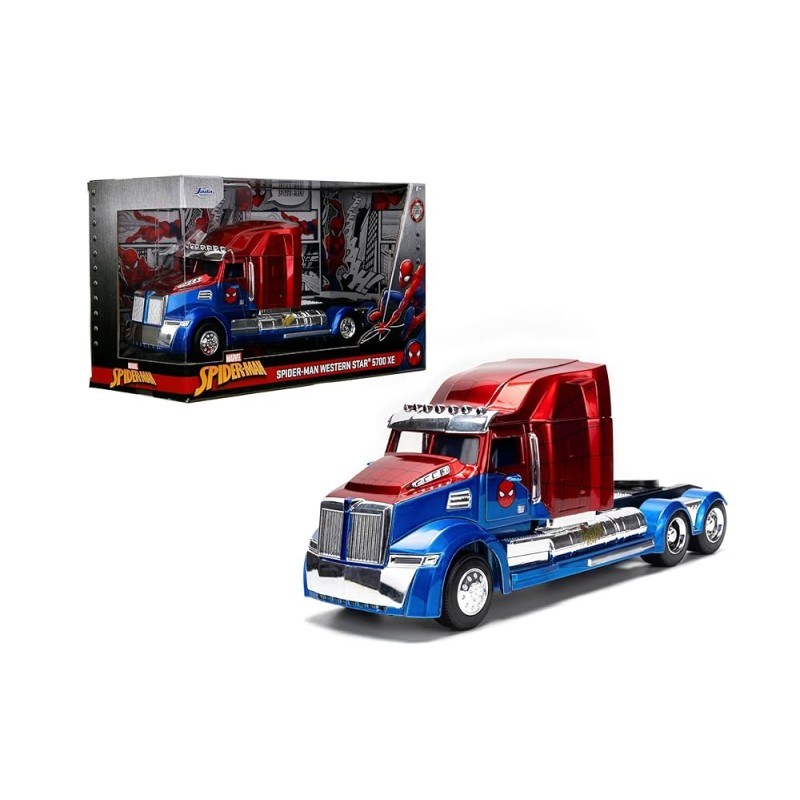 Jada - Véhicule miniature - Western Star 5700 XE Truck tractor Spiderman - 1:24