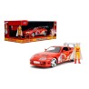 Jada - Véhicule miniature - Toyota Supra Red avec figurine One Punch Man - 1:24