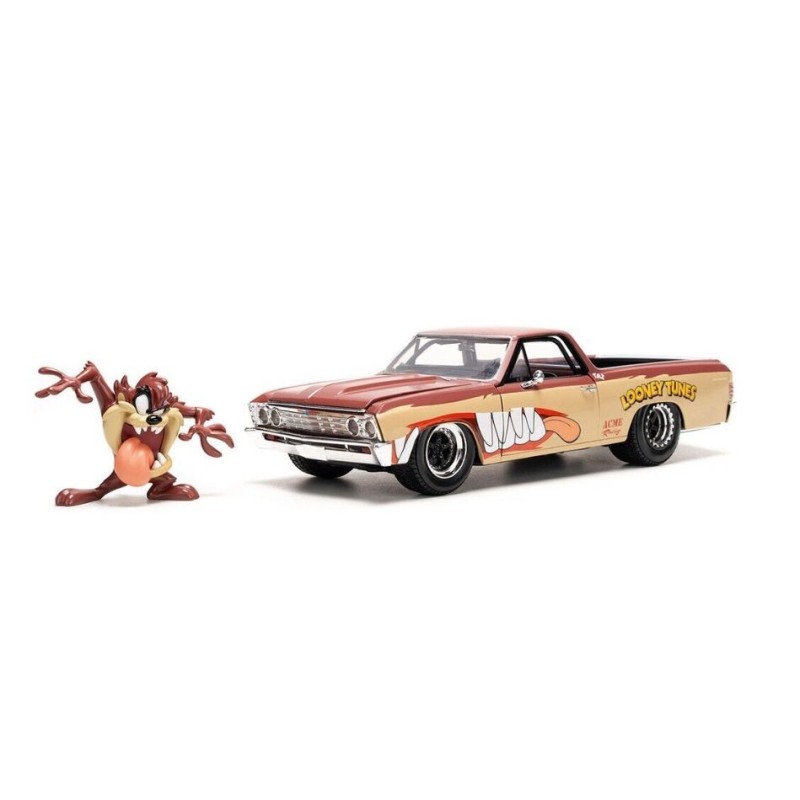 Jada - Véhicule miniature - Chevrolet El Camino 1967 avec figurine Taz - 1:24