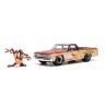 Jada - Véhicule miniature - Chevrolet El Camino 1967 avec figurine Taz - 1:24