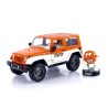 Jada - Véhicule miniature - Jeep Wrangler orange avec MMs Orange - 1:24