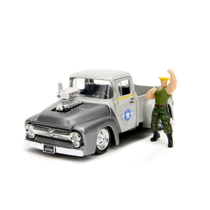 Jada - Véhicule miniature - Ford F-100 Street Fighter avec figurine Guile - 1:24