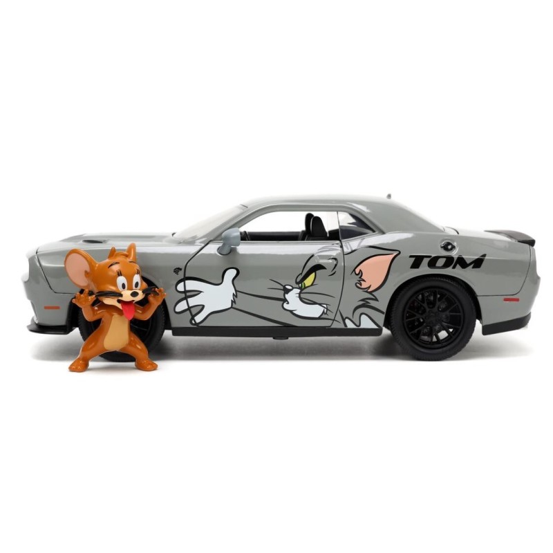 Jada - Véhicule miniature - Dodge Challenger SRT Hellcat 2015 avec figurine Jerry - 1:24