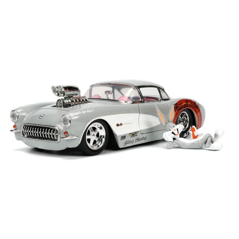 Jada - Véhicule miniature - Che Corvette avec figurine Bugs Bunny - 1:24