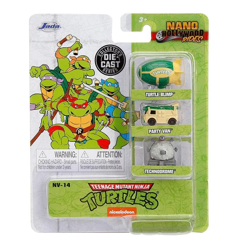 Jada - Véhicule miniature - Set de 3 voitures - Tortues Ninjas