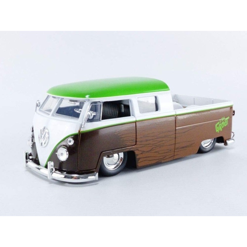 Jada - Véhicule miniature -Volkswagen Bus Pick Up et figurine Groot - 1:24