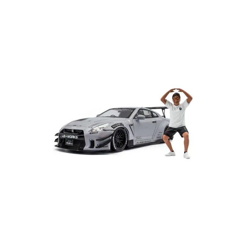 Solido - Véhicule miniature - Nissan GT-R R35 liberty walk body kit 2.0 - 1:18