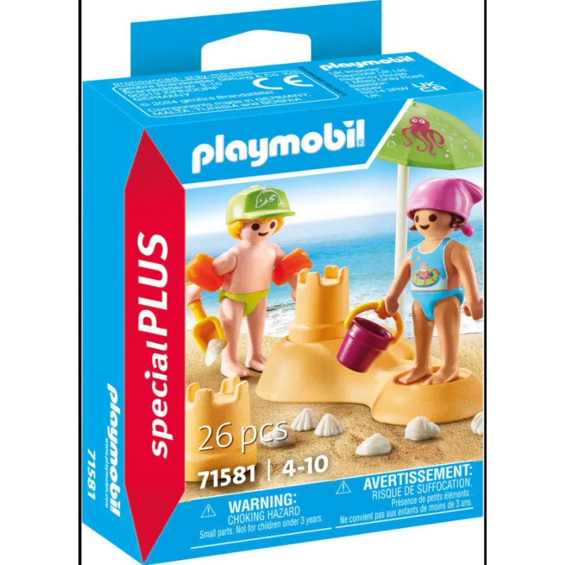 Playmobil - 71581 - Special Plus - Enfants avec chateau de sable