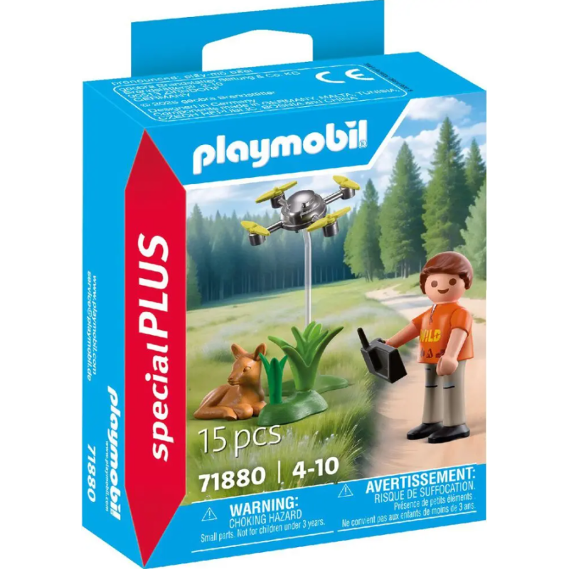 Playmobil - 71880 - Spécial Plus - Sauvetage d'un faon par drone