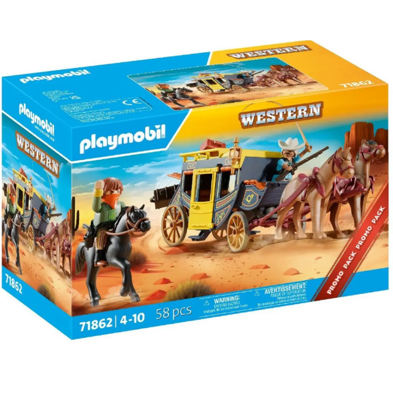 Playmobil - 71862 - Attaque de la diligence au Far West