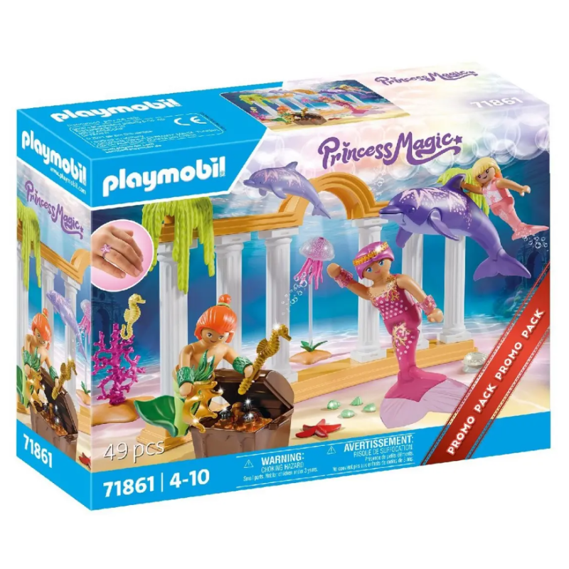 Playmobil - 71861 - Princesse Magic - Le trésor des sirènes avec dauphins