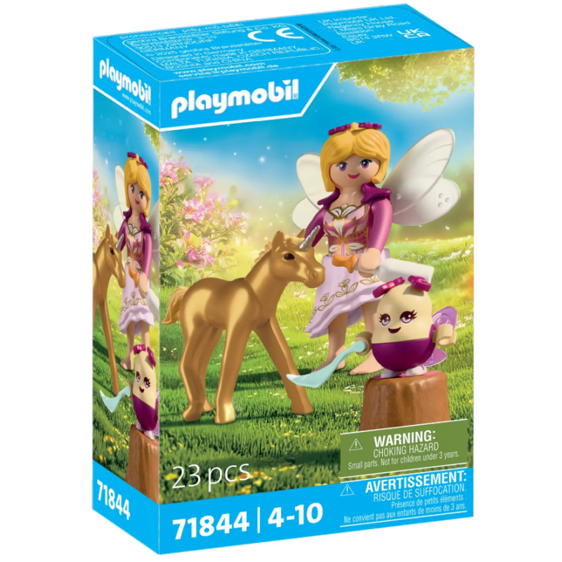 Playmobil - 71844 - Poulain licorne dorée avec fée