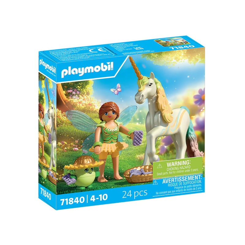 Playmobil - 71840 - Licorne fleur arc en ciel avec fée