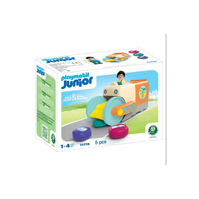 Playmobil - 71774 - Junior - Camion de collecte de déchets