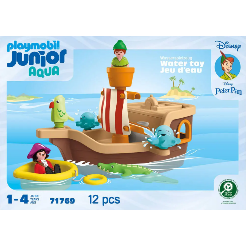 Playmobil - 71769 - Junior aqua - Disney Peter Pan et le bateau pirate