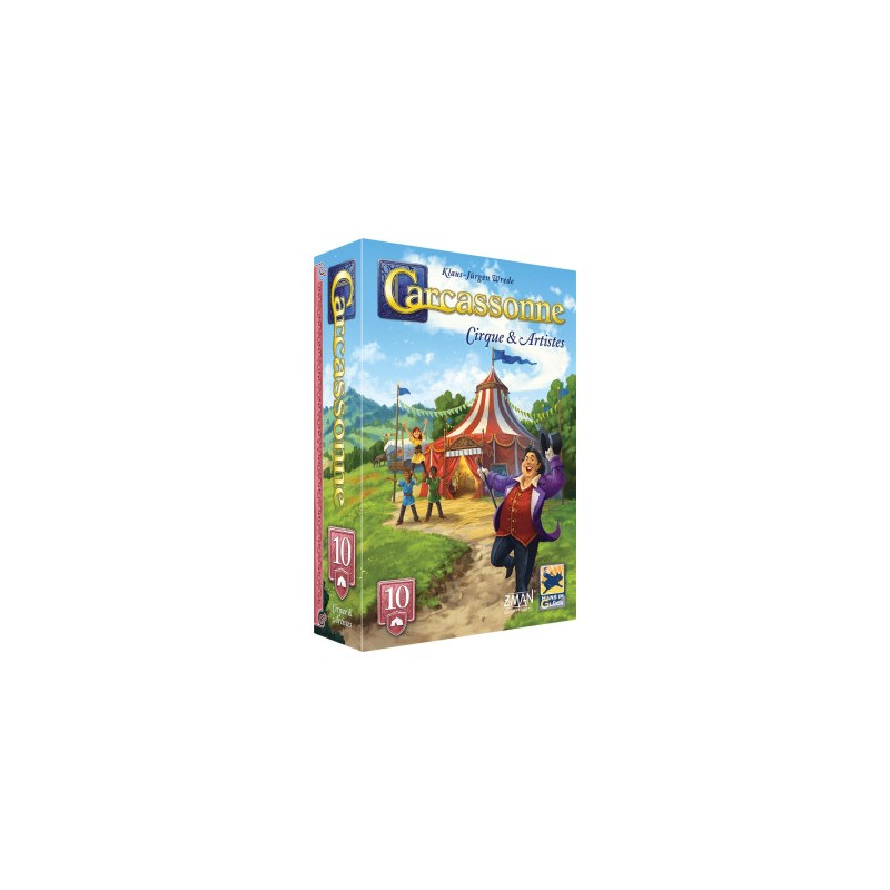 Asmodee - Jeu de société - Extension Carcassonne - Cirque et artistes