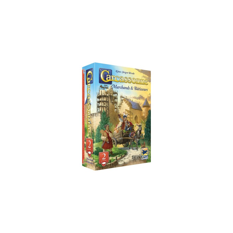 Asmodee - Jeu de société - Extension Carcassonne - Marchands et batisseurs